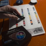 Miniaturized spectrometer for pigments identification.