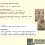 Workshop Epigrafi Cristiane in Siracusa. 15 Maggio 2015