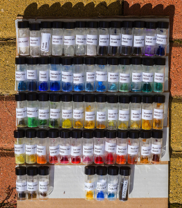 Pigments Checker samples ready to ship for chemical analysis