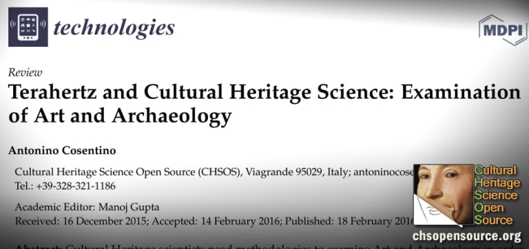 Terahertz and Cultural Heritage Science Examination of Art and Archaeology