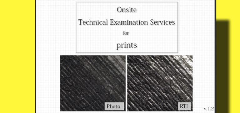 Technical examination services for prints