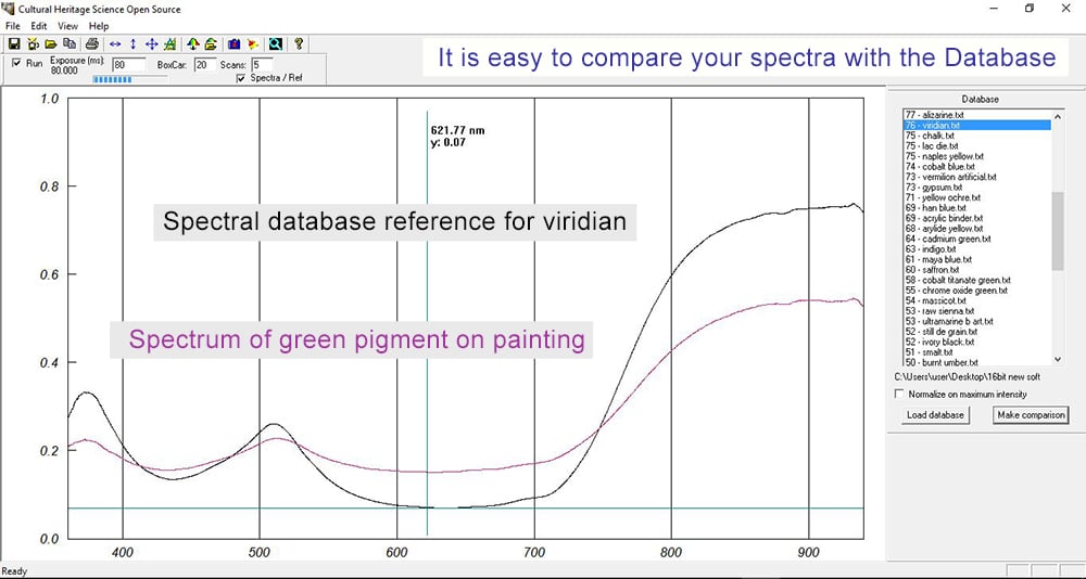 reflectance spectra database