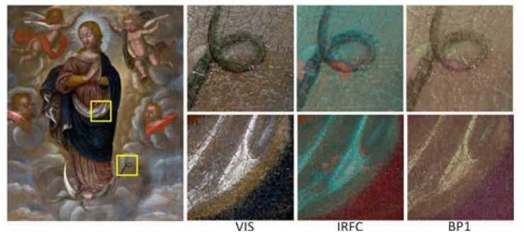 false color photography paintings