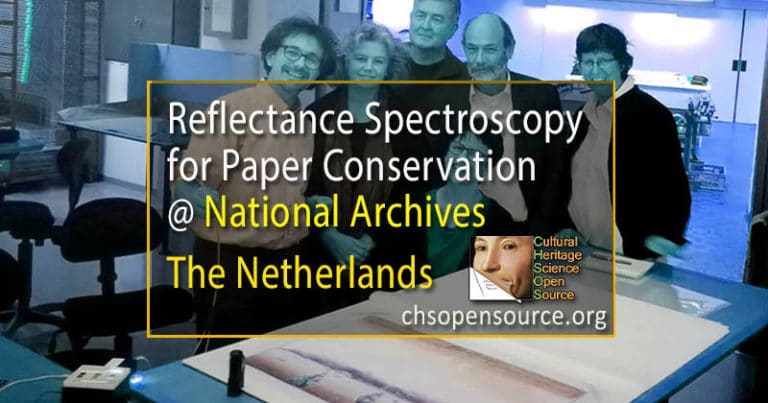 reflectance spectroscopy gorgias national archives paper conservation