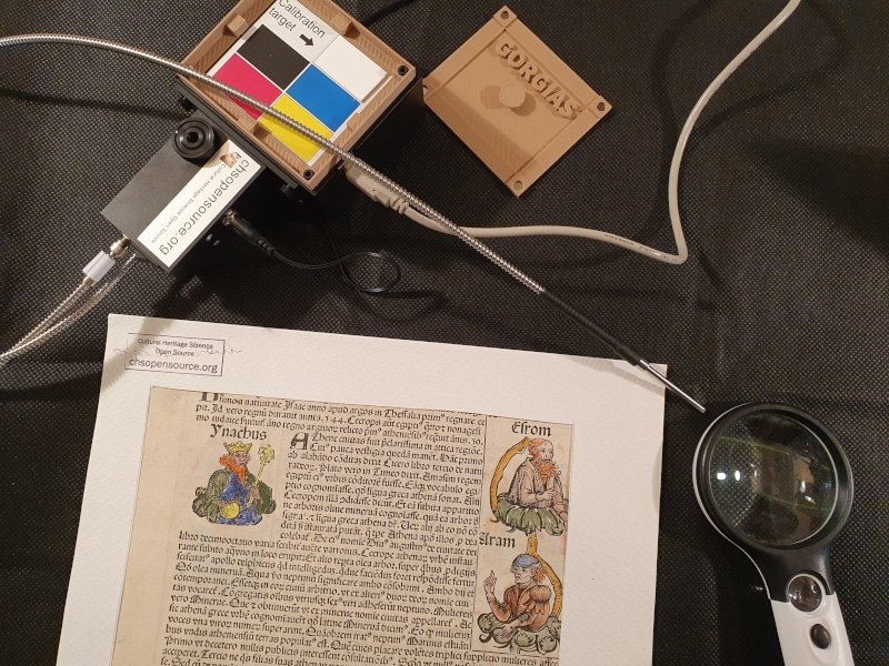 Gorgias-woodcut-prints reflectance spectroscopy
