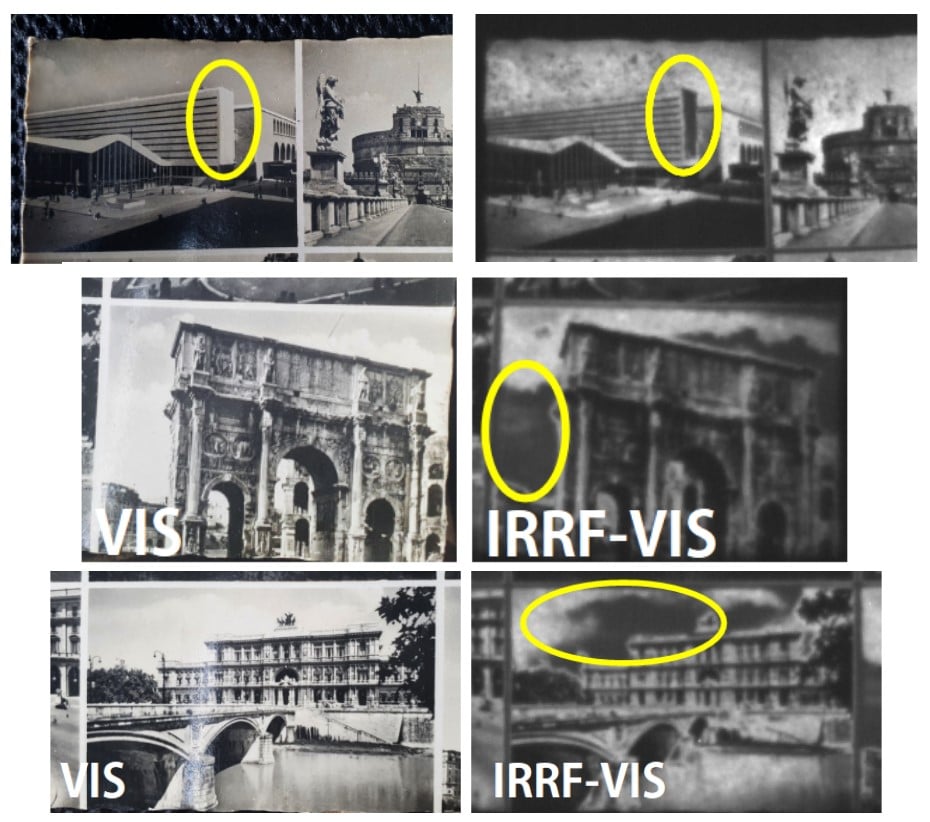 IRRF of historical photographs