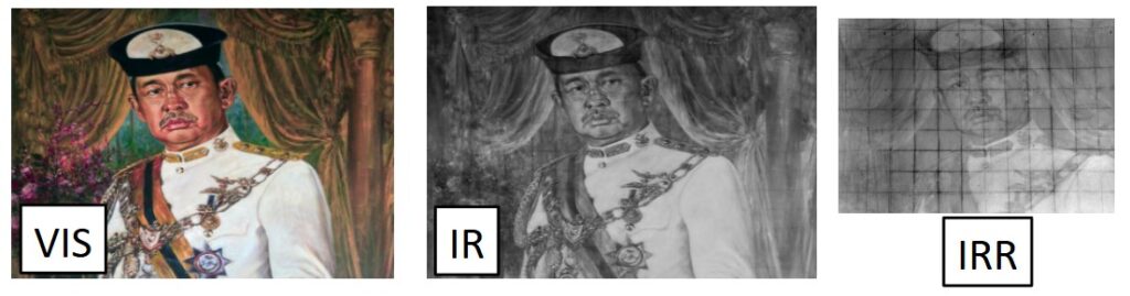 infrared reflectography compared to IR photography