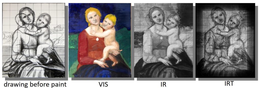 infrared transmitted photography madonna