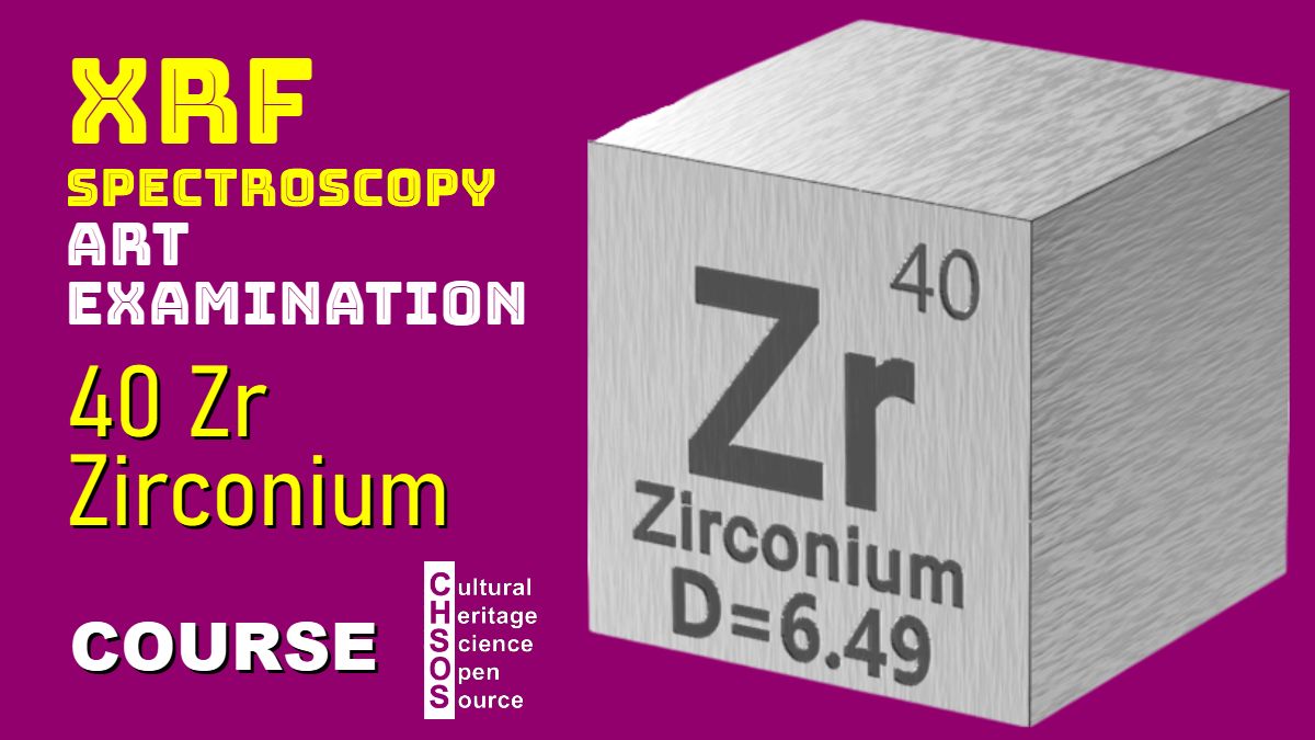 XRF Spectroscopy for Art Examination - ZIRCONIUM