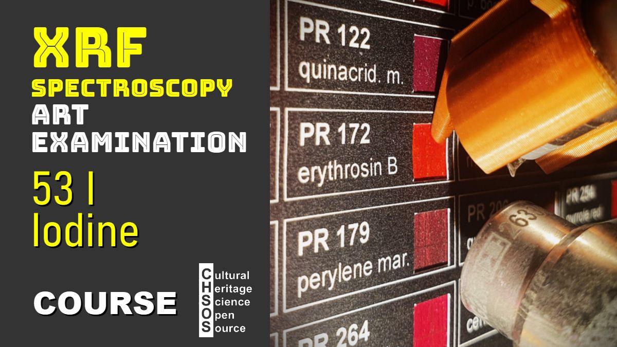 XRF Spectroscopy for Art Examination - IODINE