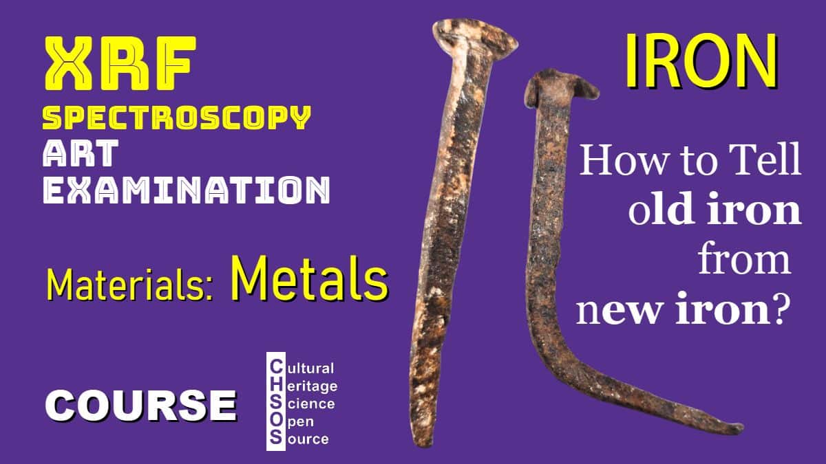 XRF Spectroscopy for Art Examination - Metals - Iron