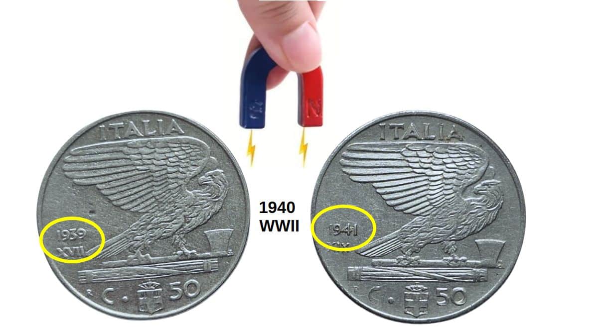wartime coins italy