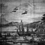 irt - 17th-century print of the island of Seram in the Moluccas