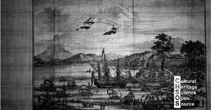 irt - 17th-century print of the island of Seram in the Moluccas