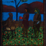 19th-century Sikh school miniature painting uvf