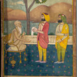19th-century Sikh school miniature painting vis