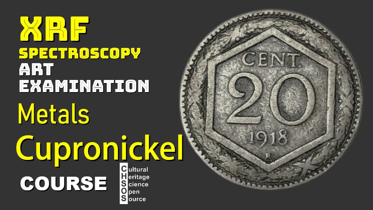 XRF Spectroscopy for Art Examination - Metals - cupronickel