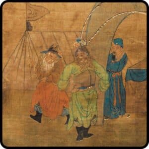 Early 20th century Chinese painting on silk