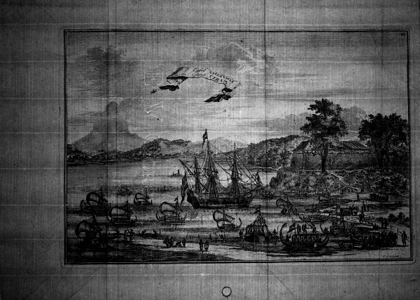 irt - 17th-century print of the island of Seram in the Moluccas