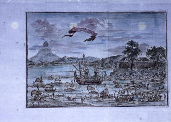 uvf - 17th-century print of the island of Seram in the Moluccas