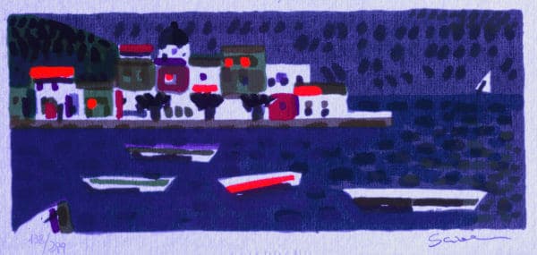 20th-century serigraph print - uvf