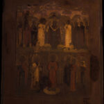 19th-century icon “Feast of the Pokrov (Protection) of the Veil of the Mother of God” UVF