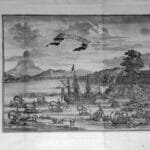 uvr - 17th-century print of the island of Seram in the Moluccas