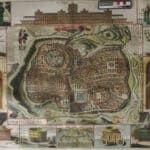 vis historical print map jerusalem