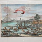 vis - 17th-century print of the island of Seram in the Moluccas