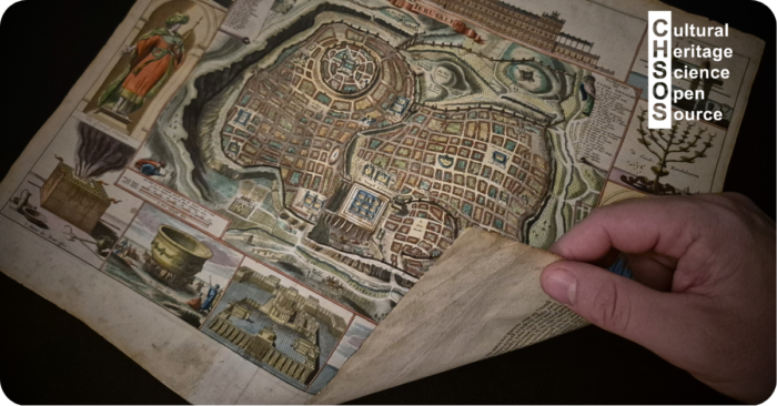 18th century Map of Jerusalem Scientific Art Examination