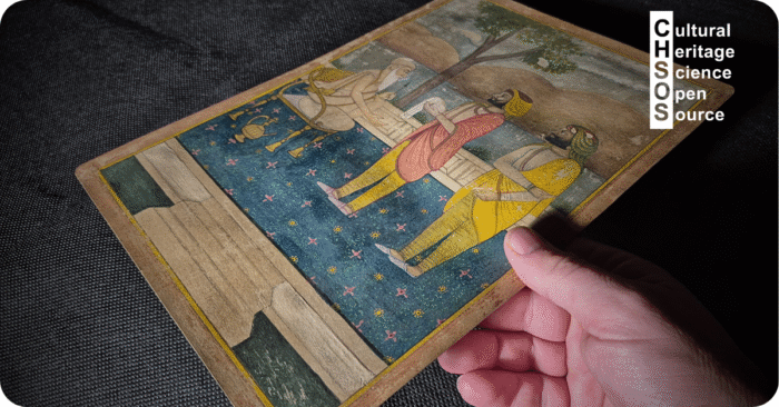 19th-century Sikh school miniature painting Scientific Art Examination