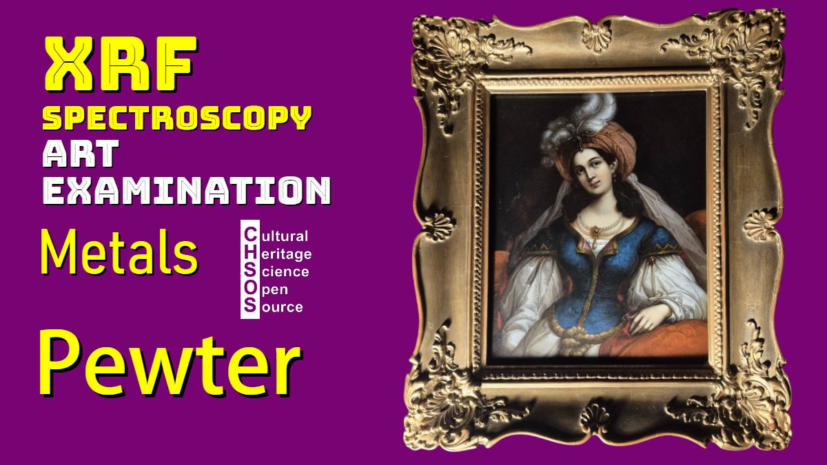 XRF Spectroscopy for Art Examination - Metal - pewter