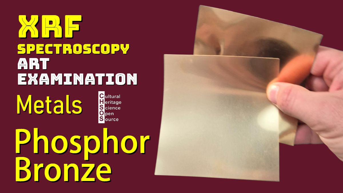 XRF Spectroscopy for Art Examination - Metals - phosphor bronze
