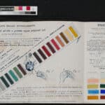 19th-century Color Chart "Ratti Ernesto & C" - Turin -Italy VIS
