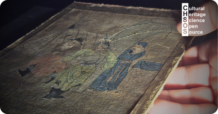 Early 20th-century Chinese painting on silk Scientific Art Examination
