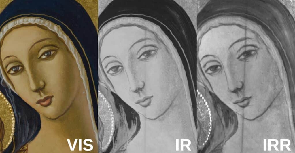 Madonna and Child Scientific Technical Photography