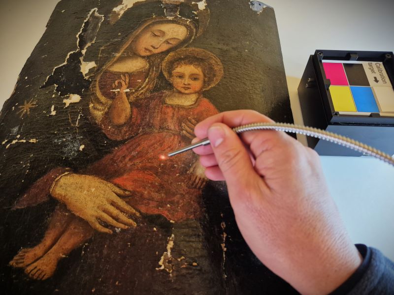 reflectance spectroscopy madonna and child