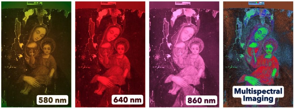 Multispectral Imaging of Madonna and Child Umbria