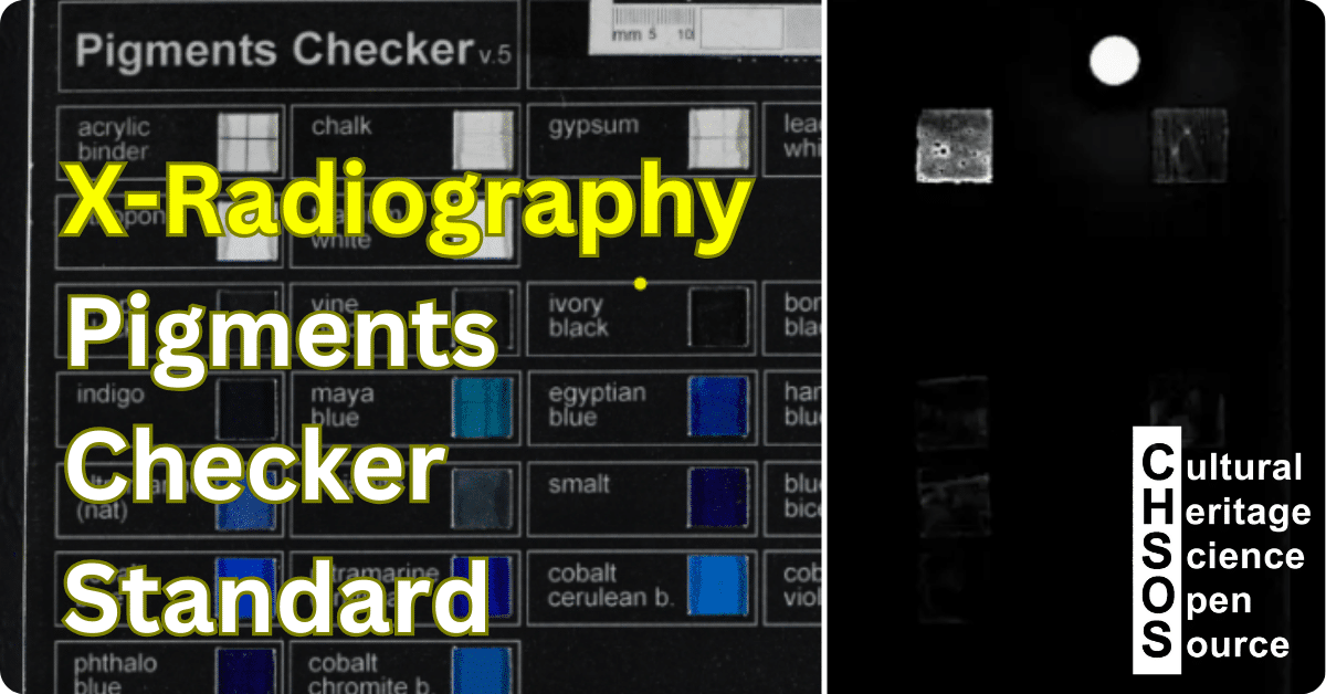 x radiography of pigments checker standard