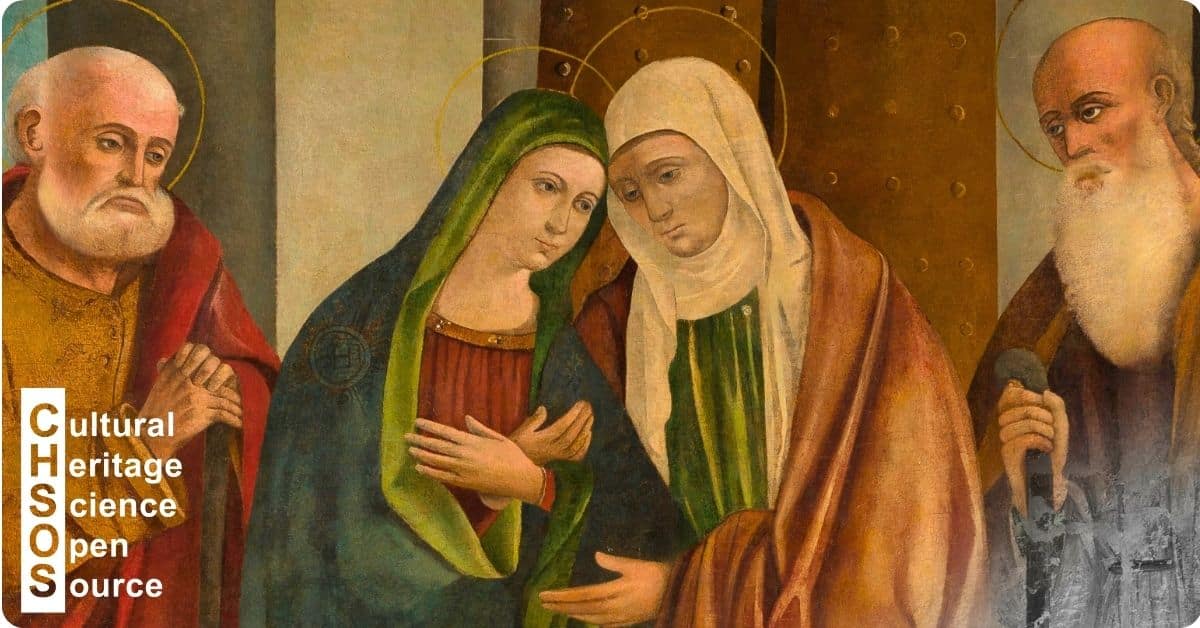 Visitation between Saint Joseph and Saint Zachary (1480–1490) by Antonino Giuffrè (Taormina, Sicily)