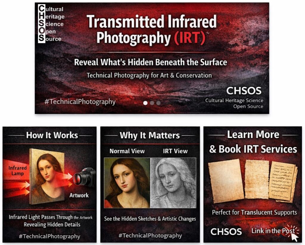 Transmitted Infrared Photography (IRT) for scientific art examination