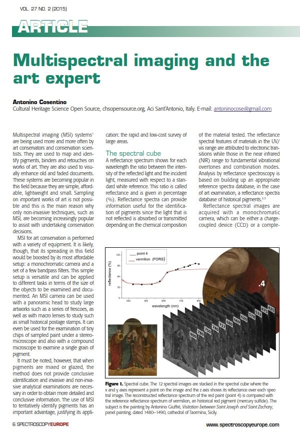 multispectral imaging and the art expert
