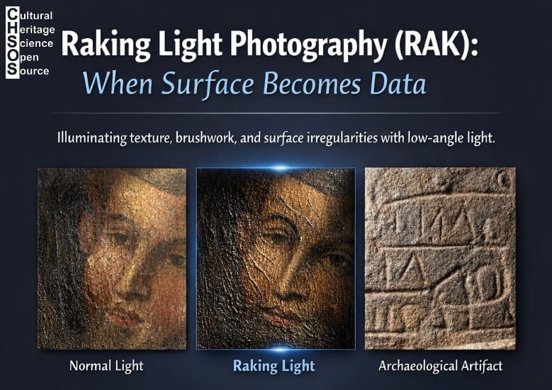 Raking Light Photography (RAK) Application for Art Examination