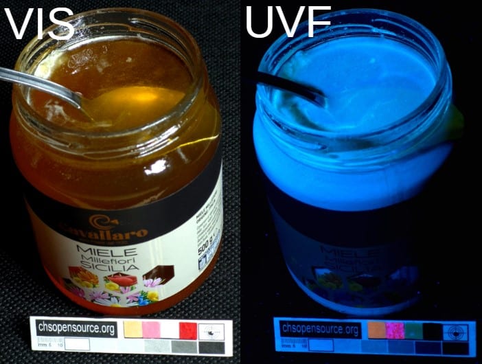 honey UV Fluorescence