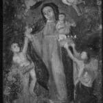19th century Mexican painting on tin - IR