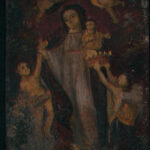19th century Mexican painting on tin - IRFC