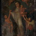 19th century Mexican painting on tin - VIS